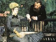 Edouard Manet In the Conservatory oil painting picture wholesale